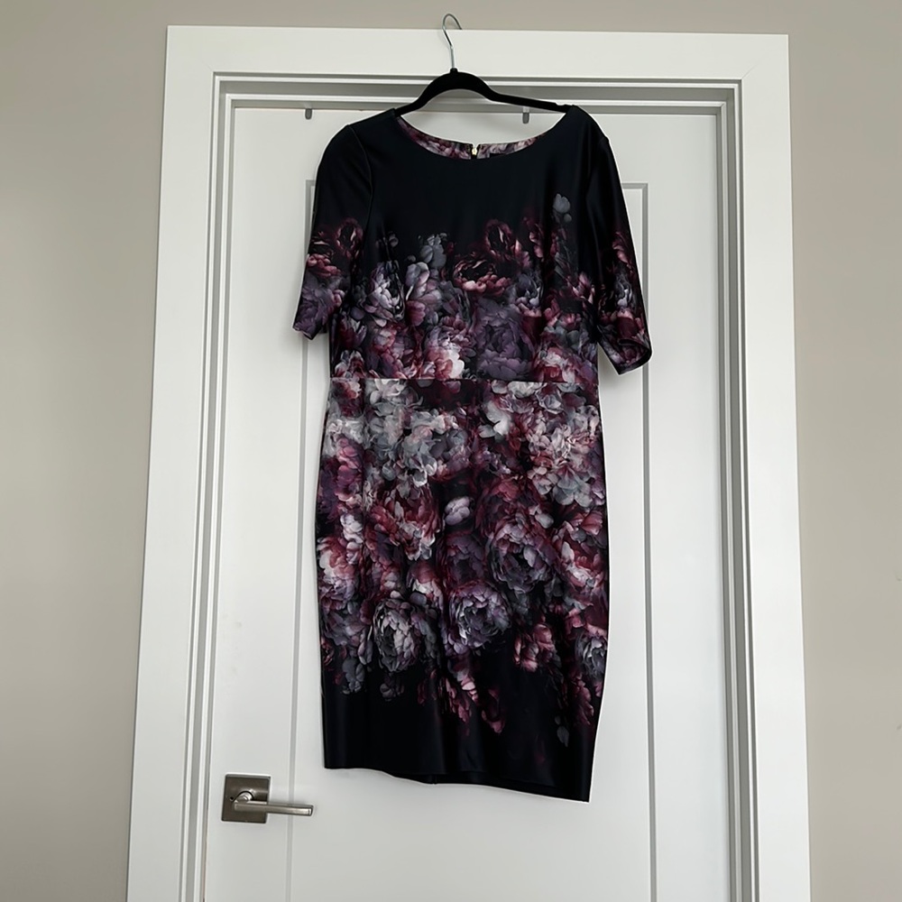DKNY floral sheath dress